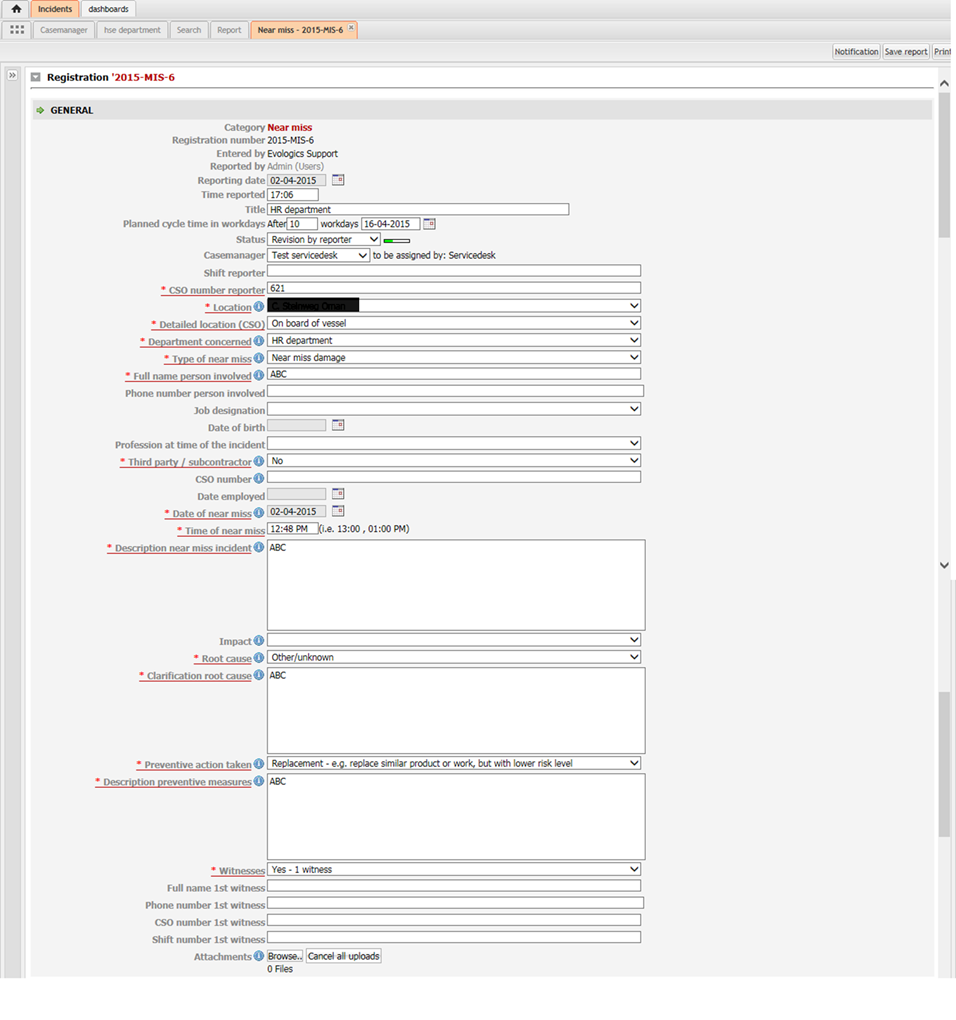 Incident Management - EXB