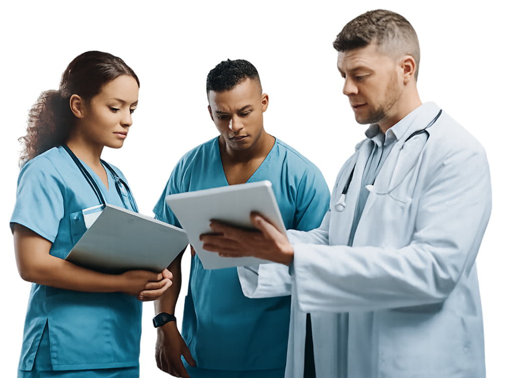 Medisch team in overleg