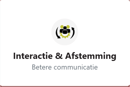 menu interactie afstemming