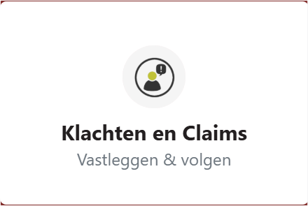 menu klachten claims
