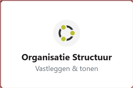 menu organisatie structuur